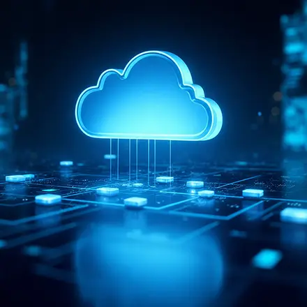 Enterprise cloud infrastructure environment showing scalable systems, data processing, and managed operations across Huawei Cloud 